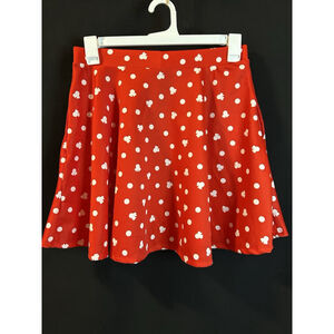 Hot Topic Disney Minnie Mouse Red Skater Skirt Medium 14-23070B NWT Disney Bound